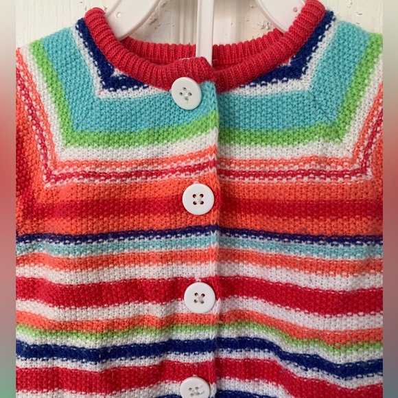 Infant Short-Sleeve Button-Up Cardigan, Size 12 months - Picture 4 of 4